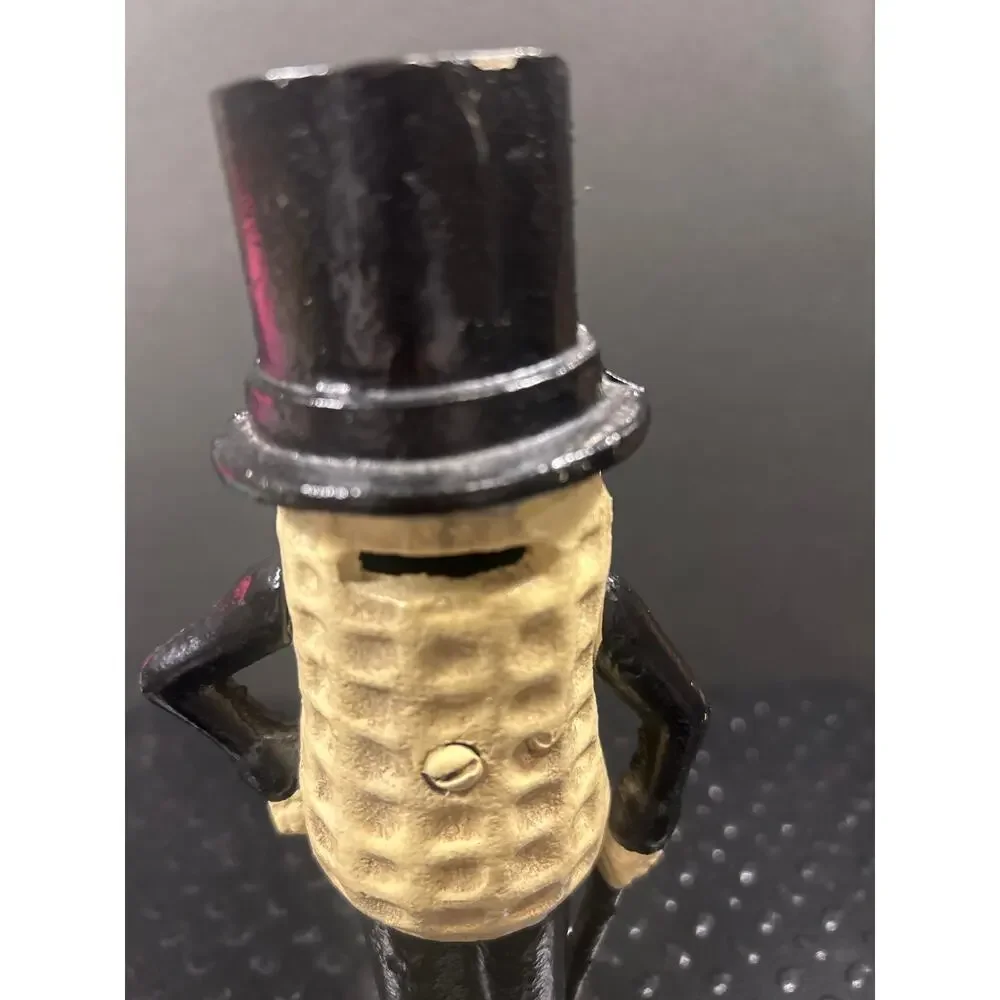 Mr Peanut cast Iron Coin Bank